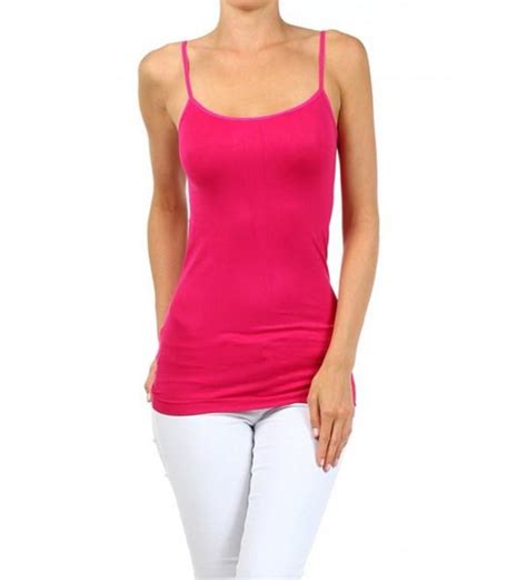 women s everyday solid color thin strap camisole fuchsia c8125wn8vlb