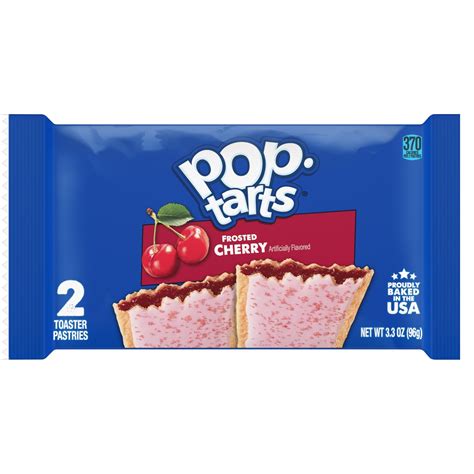 kellogg s pop tarts toaster pastries breakfast foods baked in the usa frosted cherry 3 3 oz