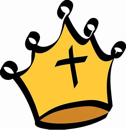 Crown Clipart Thorns Cross Clip Gold Yellow