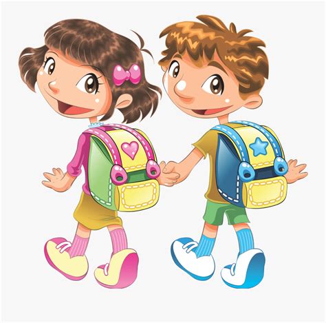 Clip Art Go To School Clipart Kids Going School Clipart Png Free
