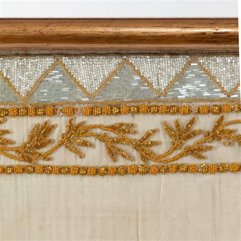 A Gold Thread Embroidery Of Royal French Interest Bada