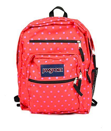 Jansport Big Student Backpack One Size Coral Dusk Dots All4hiking