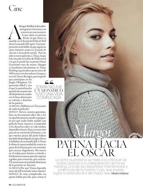 Margot Robbie Glamour Spain Magazine February 2018 Gotceleb