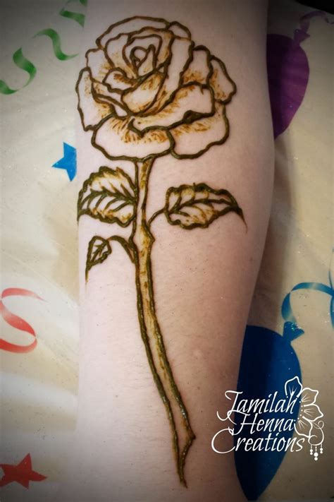You can ink henna tattoos on your hands, arms, chest, back and henna tattoo ideas are a fun way to test out your tattoo designs. Henna Rose www.JamilahHennaCreations.com (With images ...