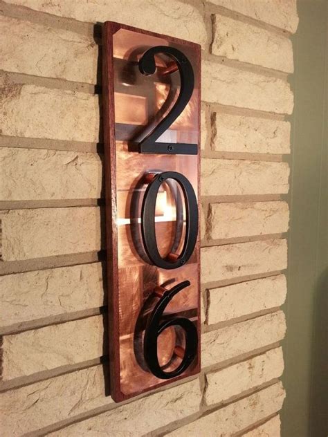 Number house light lighted house numbers 3d black titanium stainless steel backlit hotel number sign custom led house number light about product and suppliers: Copper art house number address sign copper on mahogany ...