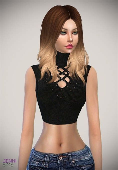 Jenni Sims Top And Dress Attraction Sims 4 Downloads Sims 4 Cas Sims Cc Sims 4 Clothing