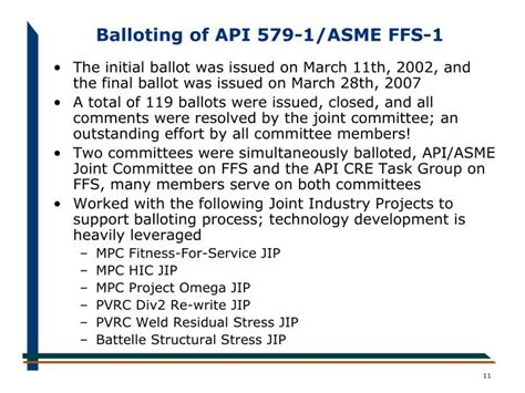 Ppt Api 579 1asme Ffs 1 Fitness For Service Standard Powerpoint