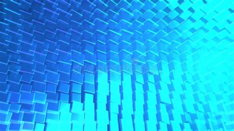 Abstract Animation From Colorful Background Of Rotating Cubes