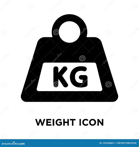 Weight Icon Vector Isolated On White Background Logo Concept Of Stock