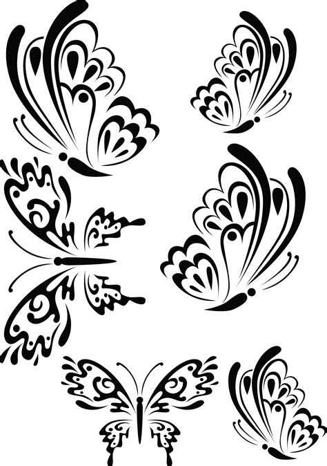 Butterflies Svg Swirly 3 Butterflies Svg Butterfly Drawing Stencil Art