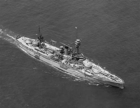 Uss Texas Bb 35 During The 1927 Fleet Review During Ww2 She Escorted