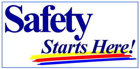 Safety Starts Here Three Color Banner 102