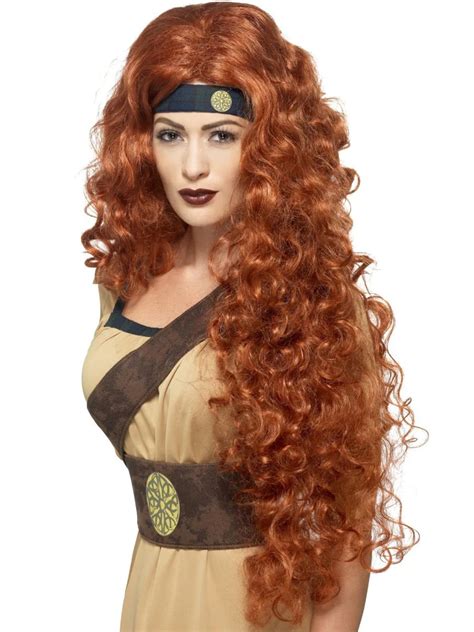 Auburn Medieval Warrior Queen Wig