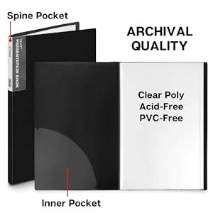 Mua Dunwell X Portfolio Binder Folder Black Vertical Binder