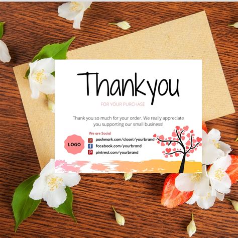 Personalized Thank You For Your Business Thank You Cards For Etsy