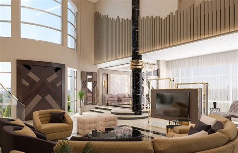 Gallery Of Luxury Contemporary Villa Interior Design Comelite
