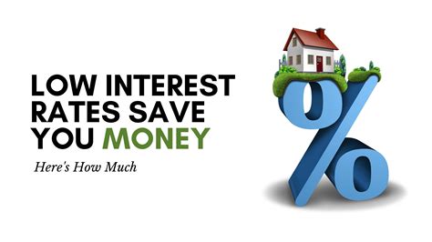 Low Interest Rates Save You Money Here S How Much