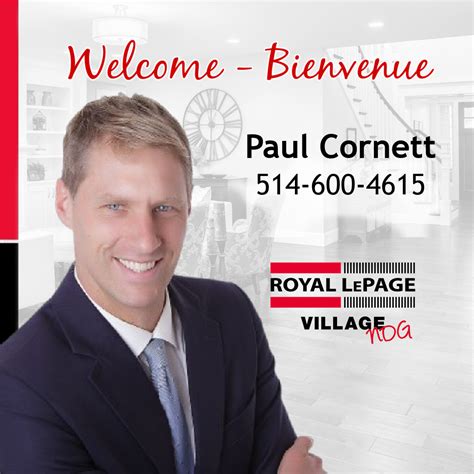 Welcome Paul Cornett Royal Lepage Village