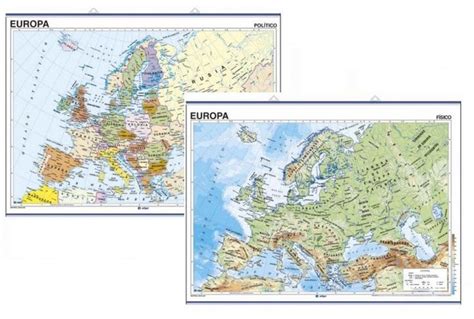 Mapas Murales Europa Físico Político Edigol Ediciones 401