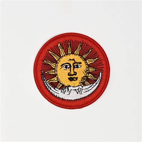 Grateful Dead Sun And Moon Bear Embroidered Iron On Patch 35x35