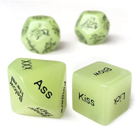 Luminous Sex Dice For Couples Naughty 4 Pcs Sexy Dice For