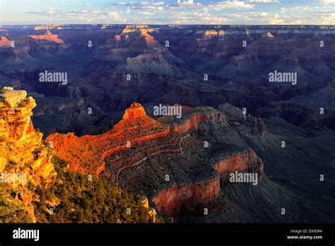 South Rim Yaki Point Grand Canyon National Park Arizona Usa Stock