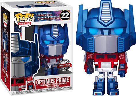Funko Pop Retro Toys Transformers Metallic Optimus Prime Amazon