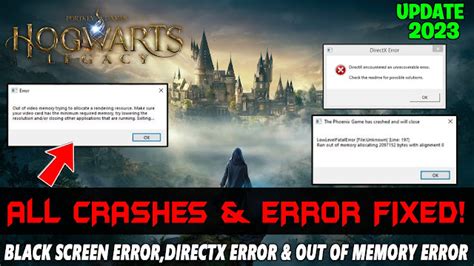 Hogwarts Legacy How To Fix Black Screendirectx Error And Dxgierror
