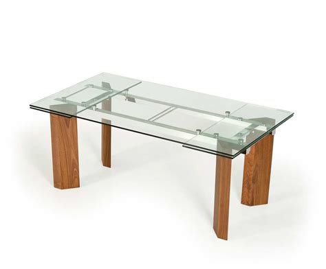 This oval dining room table comes in a grey finish that's a beautiful addition to any home that have a neutral foundation. Extendable Glass Top Dining table VG 048 | Modern Dining