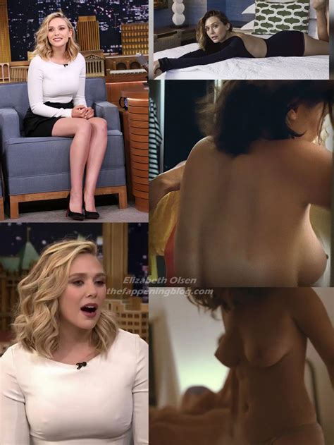 Elizabeth Olsen Nude Sexy Collage Photo Onlyfans Leaked Nudes