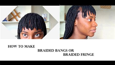 Black Hair Braids With Bangs