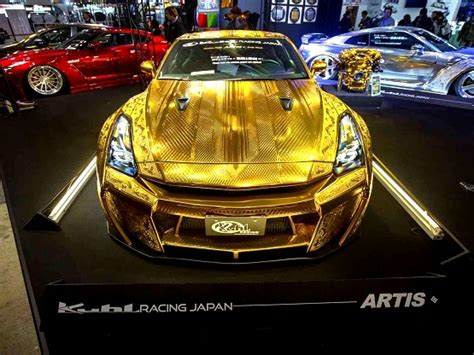 1 Million Gold Plated Nissan Gt R Godzilla Goes Bling
