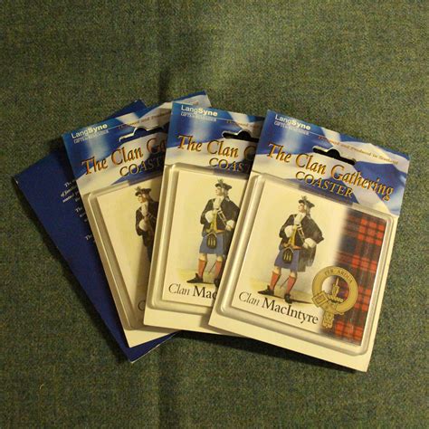 Macintyre Clan Crest Coasters Set Of 4 Clan Coaster Set Coasters