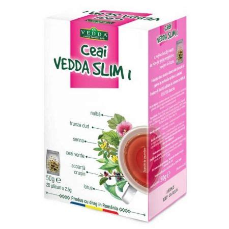 Ceai Vedda Slim Plicuri Vedda Farmacia Tei Online