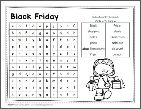 November Word Search Free Printable