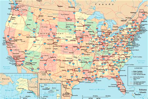 Us Map States Interstate Highways Map