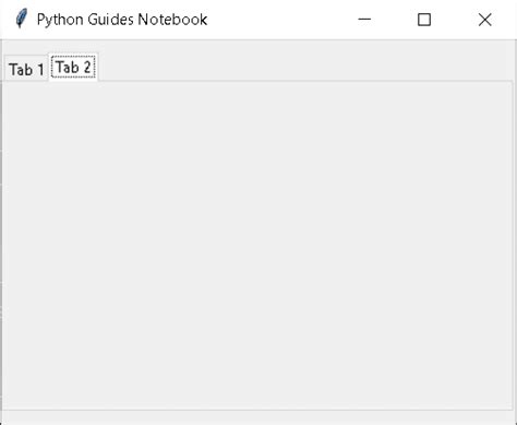 Python Tkinter Notebook Widget Python Guides