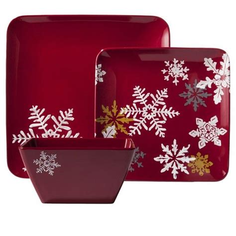 Target Expect More Pay Less Christmas Dinnerware Sets Red