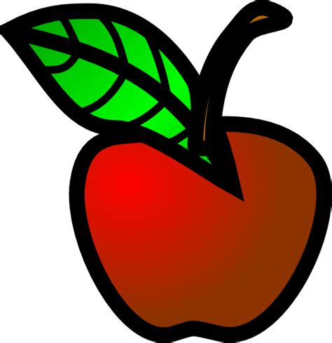 Small Red Apple Clip Art At Vector Clip Art