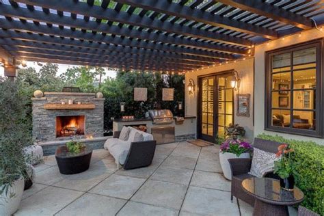 I'm so happy that patio season is back! 60 Concrete Patio Ideas - Unique Backyard Retreats