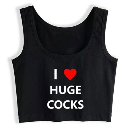 i love huge cocks heartly edition hotwife crop top adult party outfit etsy