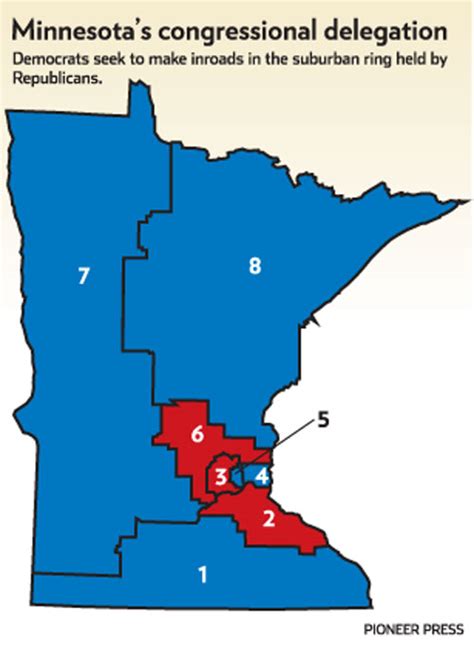 5th District Of Minnesota Map Map