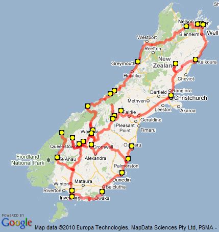 Maybe you would like to learn more about one of these? New Zealand Map South Island Road Map