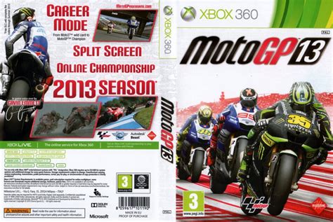 Motogp 13 Dvd Cover 2013 Xbox 360 Pal