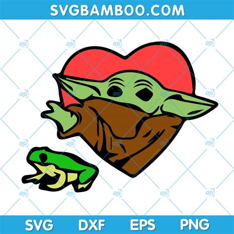 Baby Yoda And Frog Svg Star Wars Baby Yoda Heart Svg The Best Porn