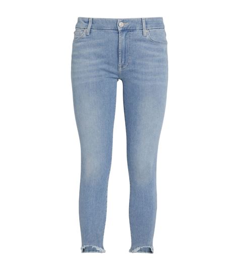 7 For All Mankind Blue B Air Skinny Jeans Harrods UK