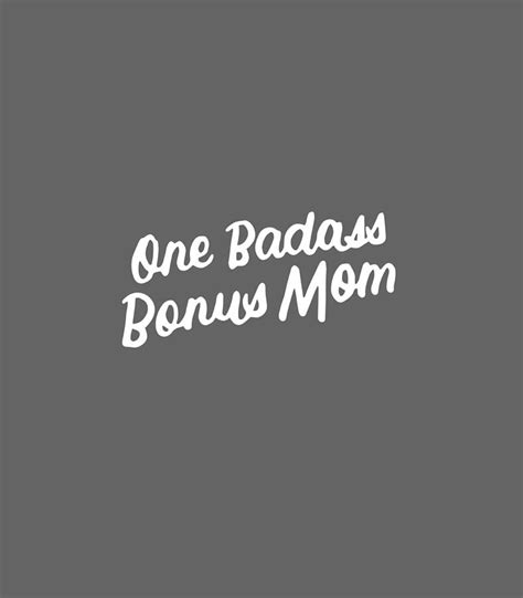 funny one badass bonus mom for stepmom mothers day digital art by