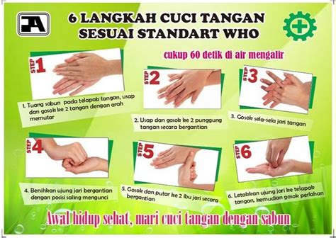 Cuci tangan 6 langkah 6 langkah cuci tangan who mari jaga kebersihan diri sendiri dimulai dengan rajin cuci tangan pakai. Gambar 6 Langkah Mencuci Tangan - AR Production
