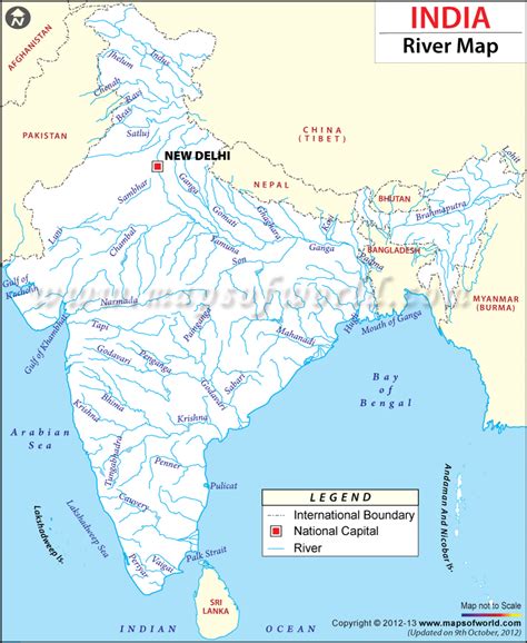 Rivers Of India India Map Indian River Map Map Outline