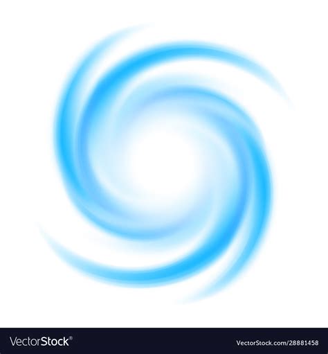 Abstract Blue Swirl Circle Royalty Free Vector Image